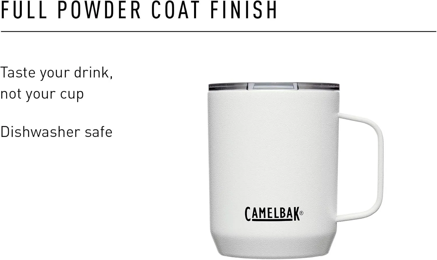 CamelBak Horizon 12oz Tumbler in Stainless Steel with Tri-Mode Lid and Double Wall