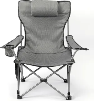 Camping Chairs with Foot Rest for Adults, Beach Chairs High Off Ground Reclining, Picnic Chairs Folding, with Cup Holders and Side Pocket,B