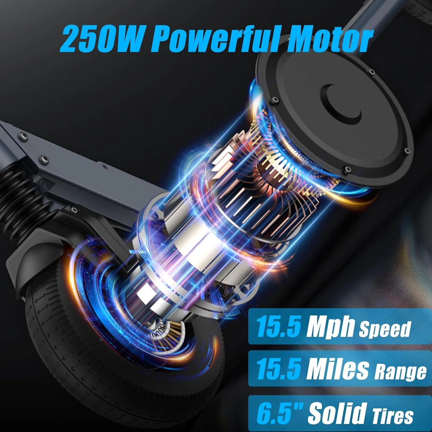 Caroma Electric Scooter, Max 20/25/30 Miles Ranges，350W/500W/750W Powerful Motor Electric Scooter for Adults & Kids，20/25 Mph Top Speed, Folding E Scooter with Dual Braking, Cruise Control