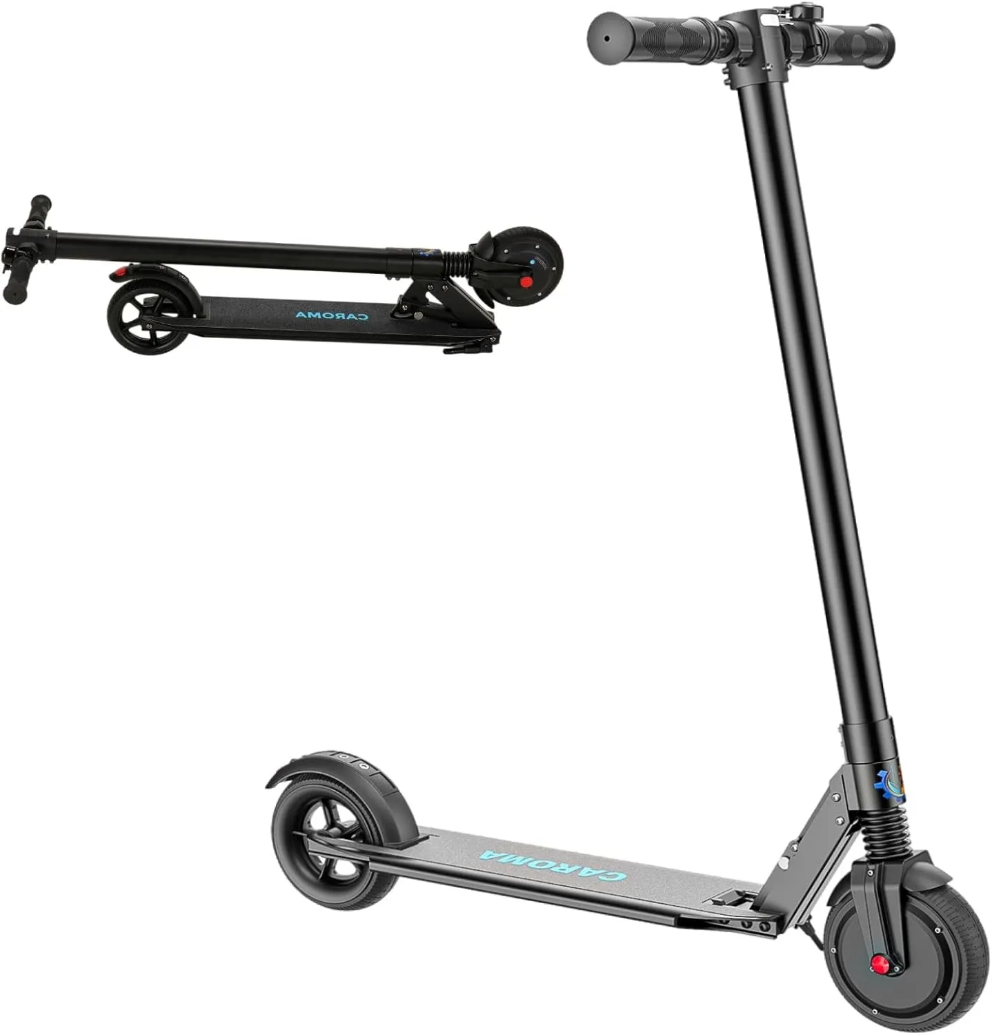 Caroma Electric Scooter, Max 20/25/30 Miles Ranges，350W/500W/750W Powerful Motor Electric Scooter for Adults & Kids，20/25 Mph Top Speed, Folding E Scooter with Dual Braking, Cruise Control