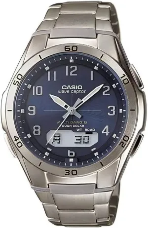 CASIO WVA-M640TD-2AJF Titanium Radio Solar Watch, Mail Order Limited Model, Wave Cepter, Solar Radio, Titanium, Mail Order Limited Men's, Luxury, Luxury