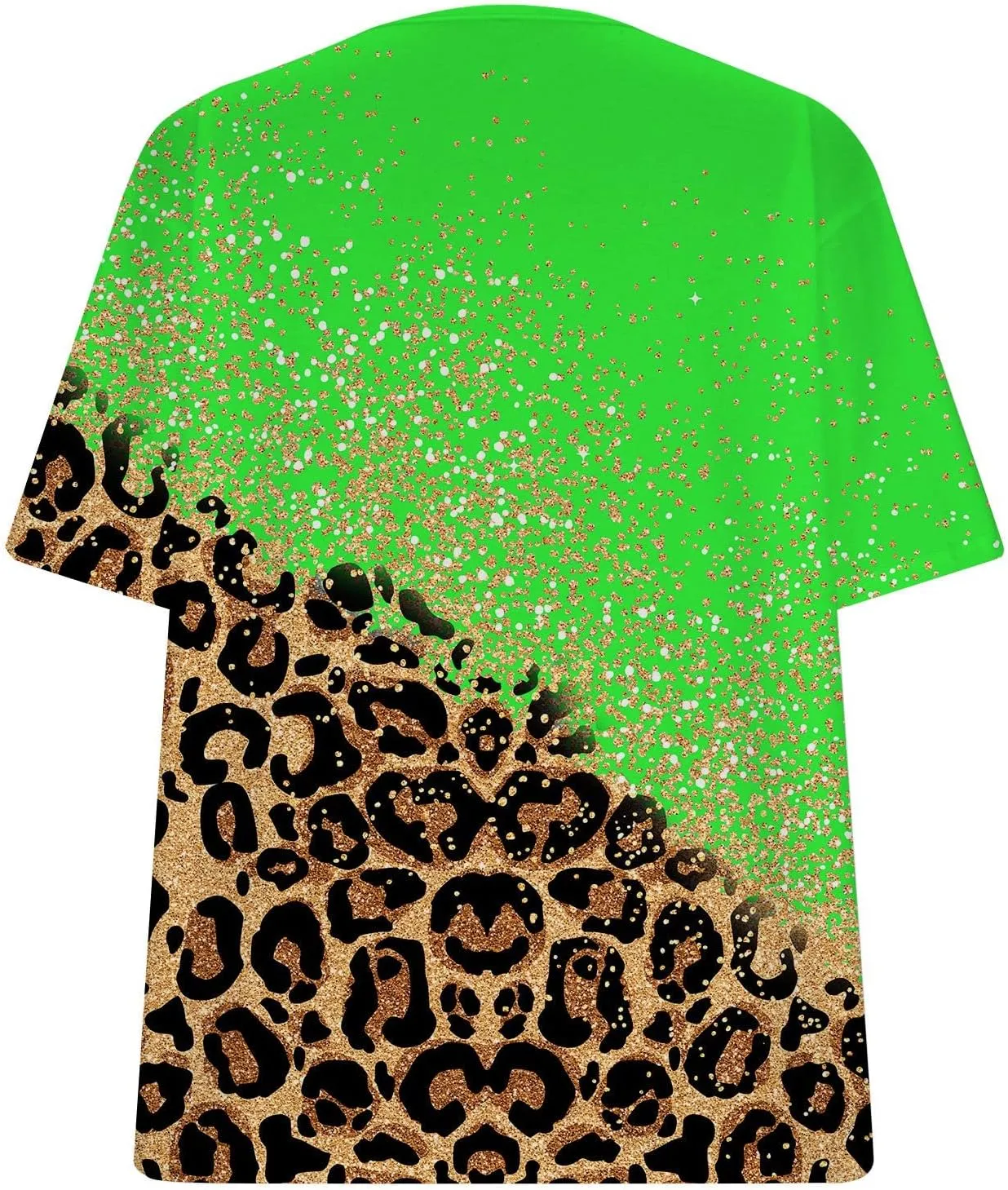Ceboyel Womens Leopard Print Summer Blouse V Neck Tunic T Shirts Short Sleeve Casual Loose Tee Tops Flowy Ladies Outfits 2023