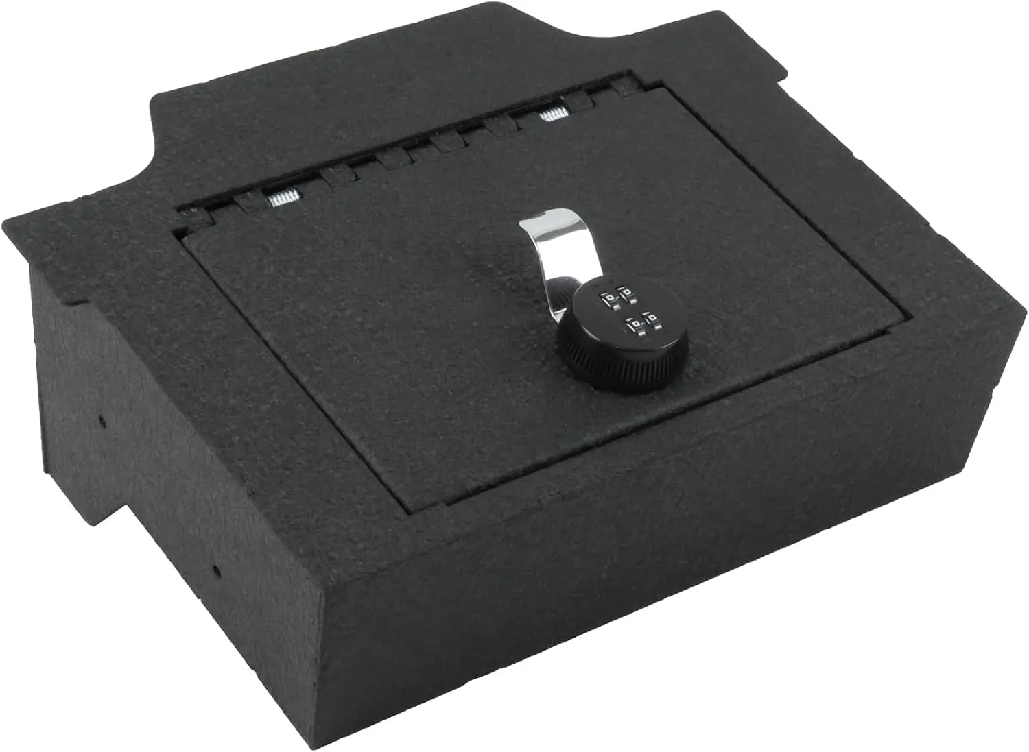 Center Console Safe Gun Safe, WASAI Console Gun Vault Lock box Compatible with RAM 1500/2500/3500 LARAMIE/BIGHORN/POWERWAGON 2019-2025, NOT FIT Cup Holder with Cover, 4-Digit Combination Lock.