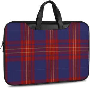 Checkered Black And White Handheld Single Shoulder Crossbody Laptop Bag Unisex