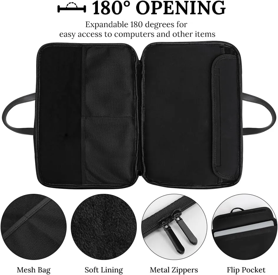 Checkered Black And White Handheld Single Shoulder Crossbody Laptop Bag Unisex