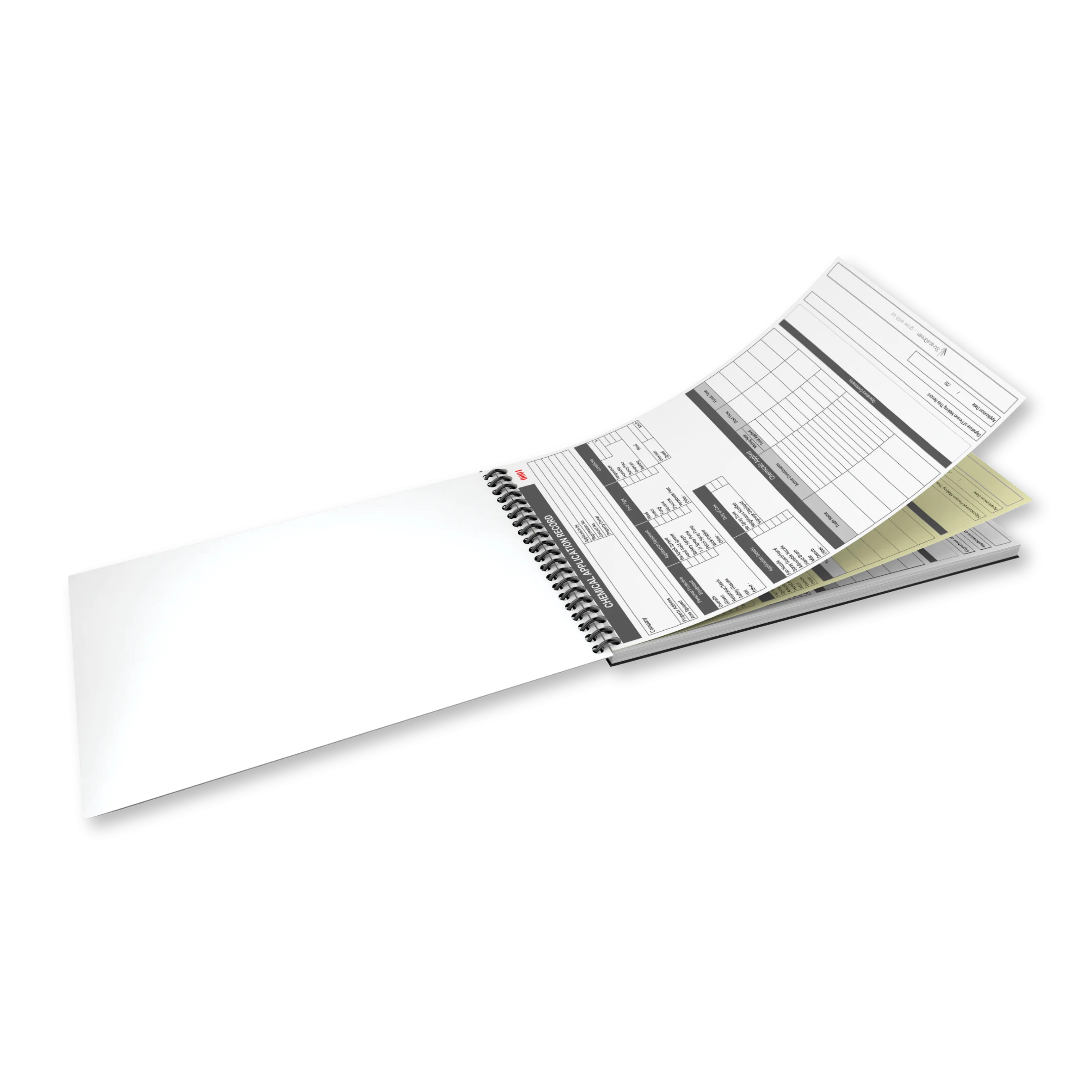 Chemical Application Record Book