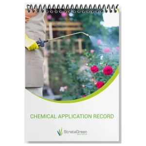 Chemical Application Record Book