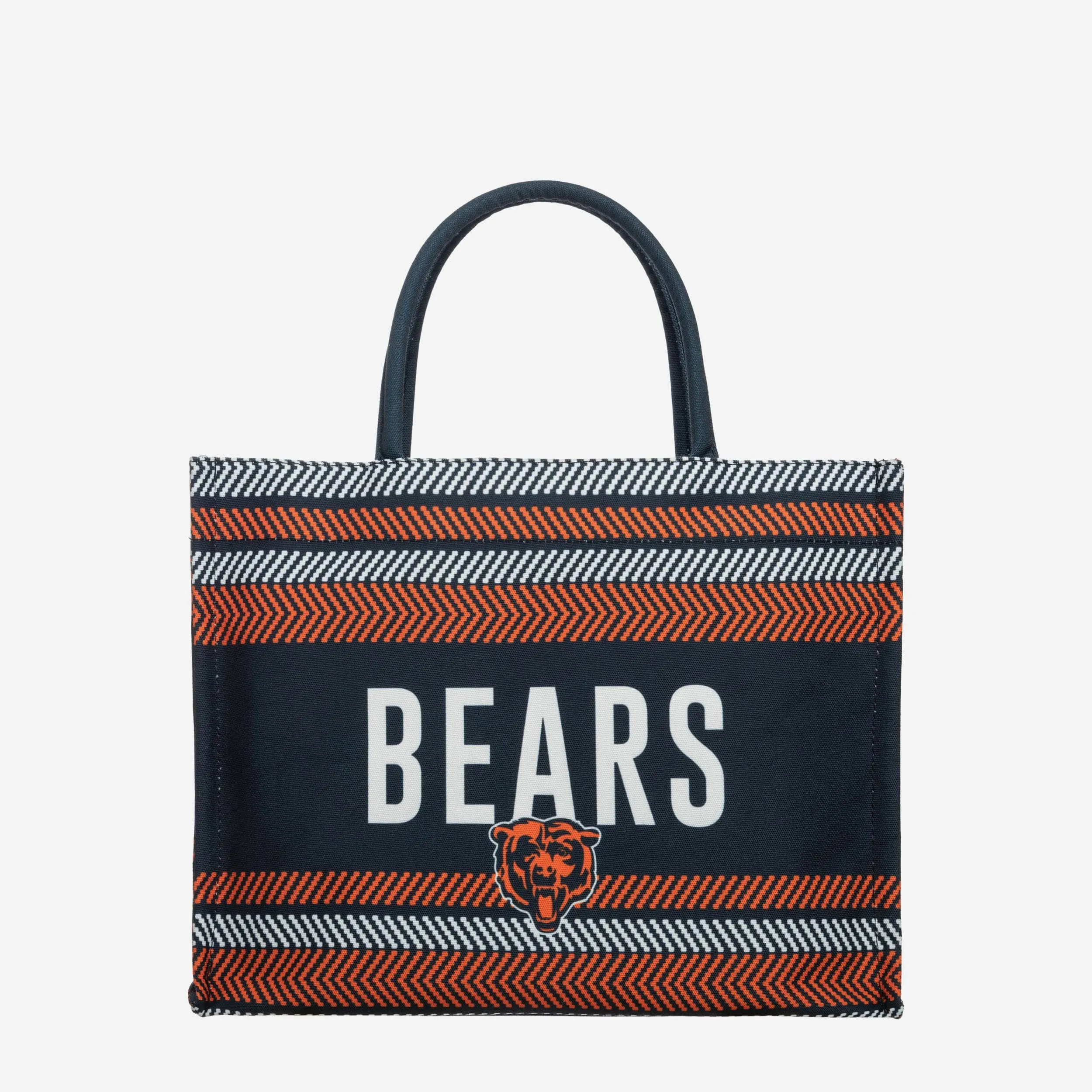 Chicago Bears Stitch Pattern Canvas Tote Bag