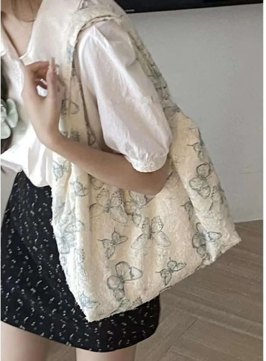 Chinese women's lace butterfly handbag, embroidered cheongsam canvas bag, suitable for dinners and weddings