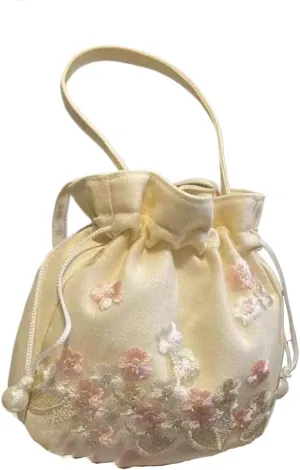 Chinese women's lace handbag, retro embroidered qipao diagonal cross bag, suitable for dinners and weddings