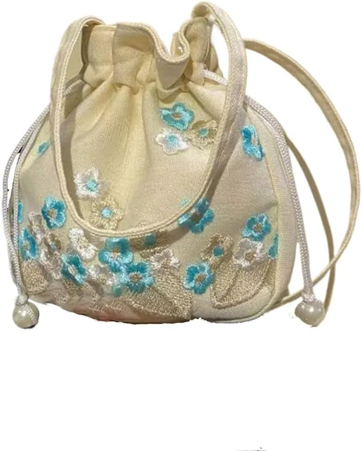 Chinese women's lace handbag, retro embroidered qipao diagonal cross bag, suitable for dinners and weddings