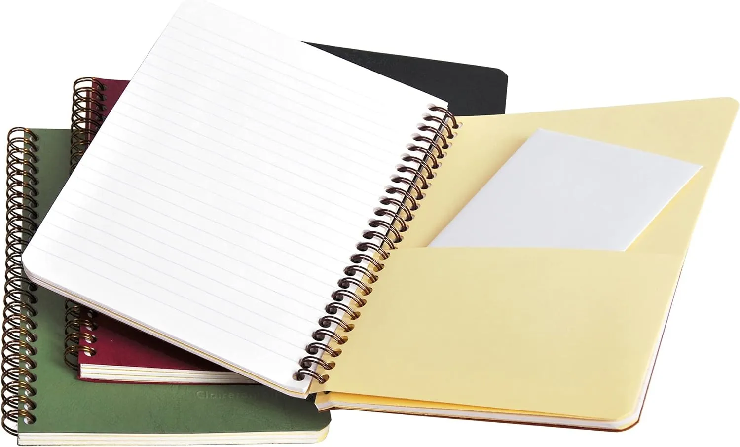 Clairefontaine 'Age Bag' Wirebound Notebook, A5, 120 Pages, Lined - Blue
