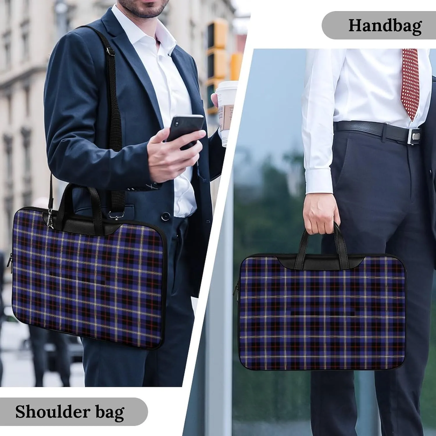 Clan MacArthur Arthur Handheld Single Shoulder Crossbody Laptop Bag Unisex