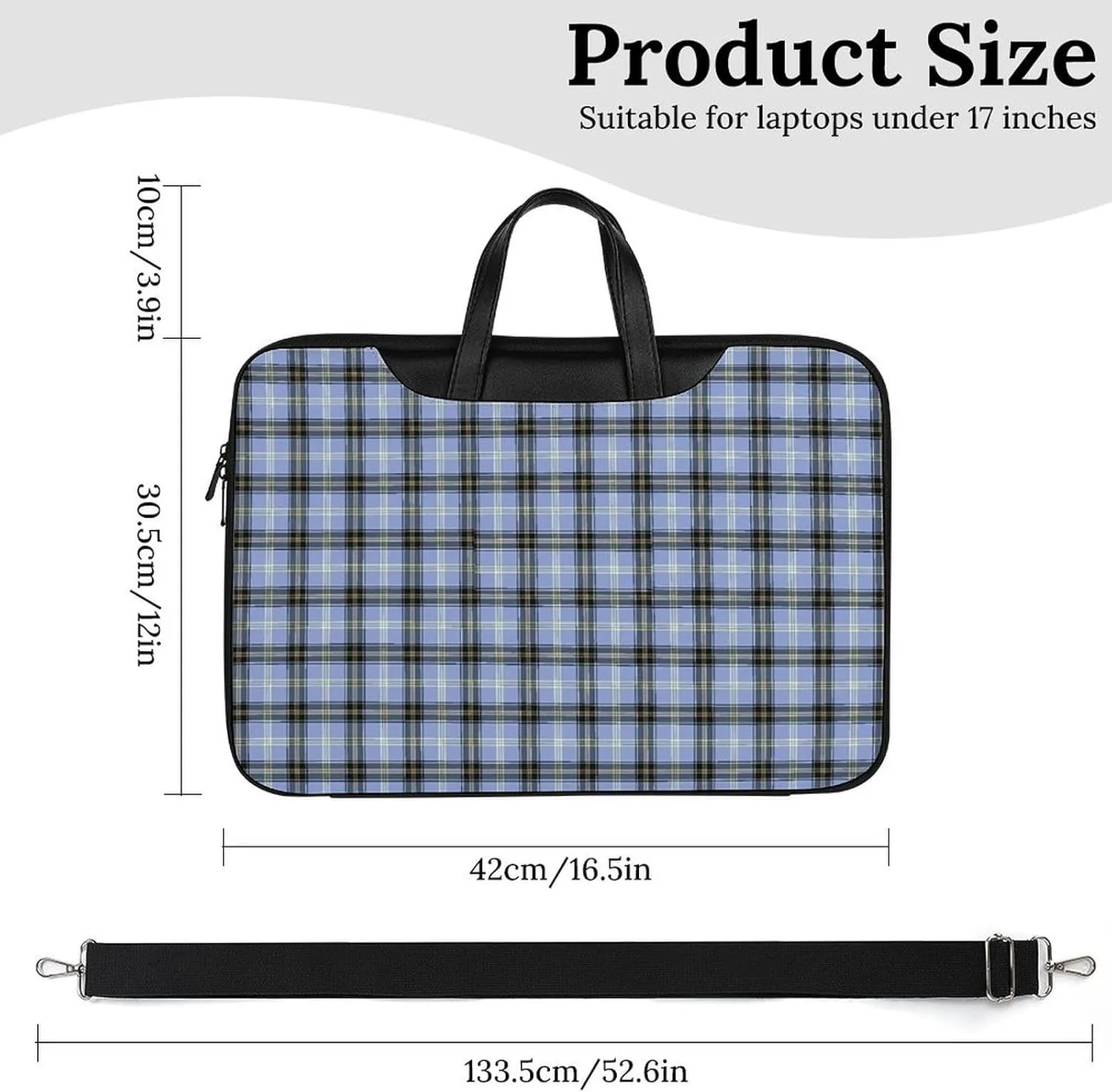 Clan MacArthur Arthur Handheld Single Shoulder Crossbody Laptop Bag Unisex