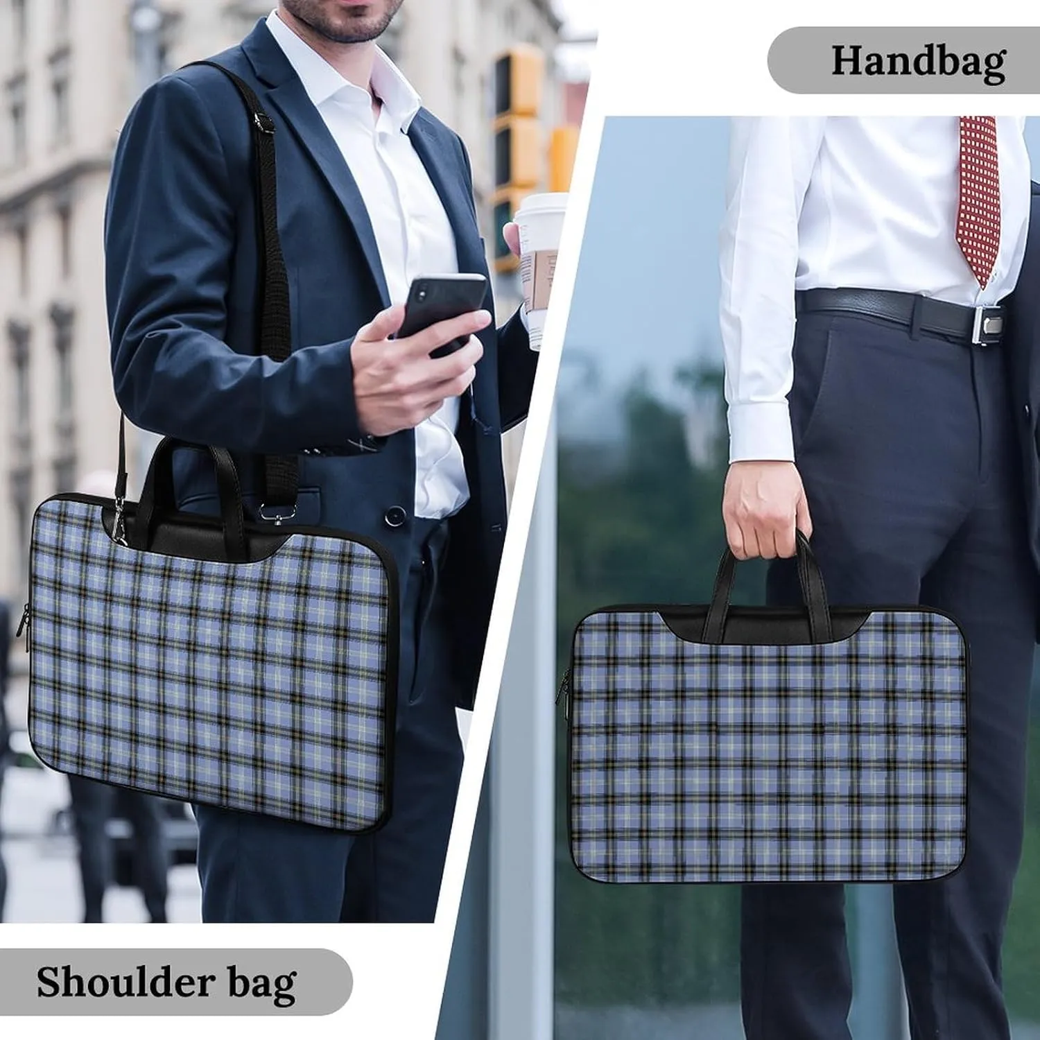 Clan MacArthur Arthur Handheld Single Shoulder Crossbody Laptop Bag Unisex