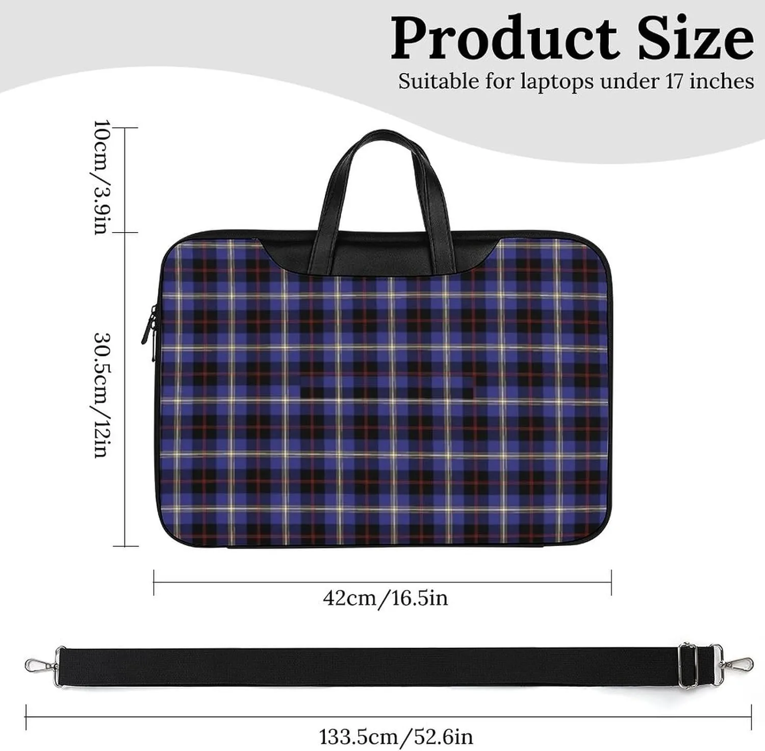 Clan MacArthur Arthur Handheld Single Shoulder Crossbody Laptop Bag Unisex