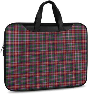 Clan Rutherford Tartan Handheld Single Shoulder Crossbody Laptop Bag Unisex