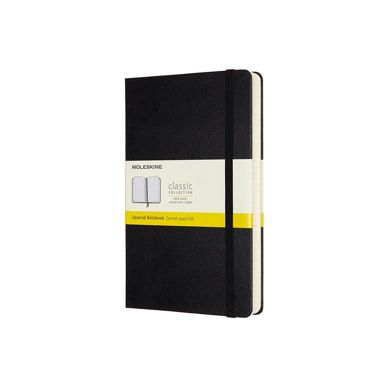 Classic Large Hard Cover Expanded Notebook Black