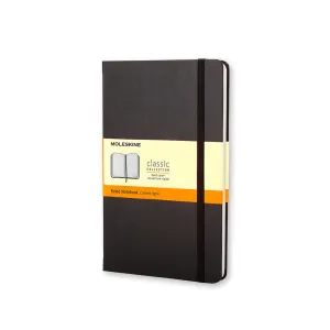 Classic Large Hard Cover Notebook Black
