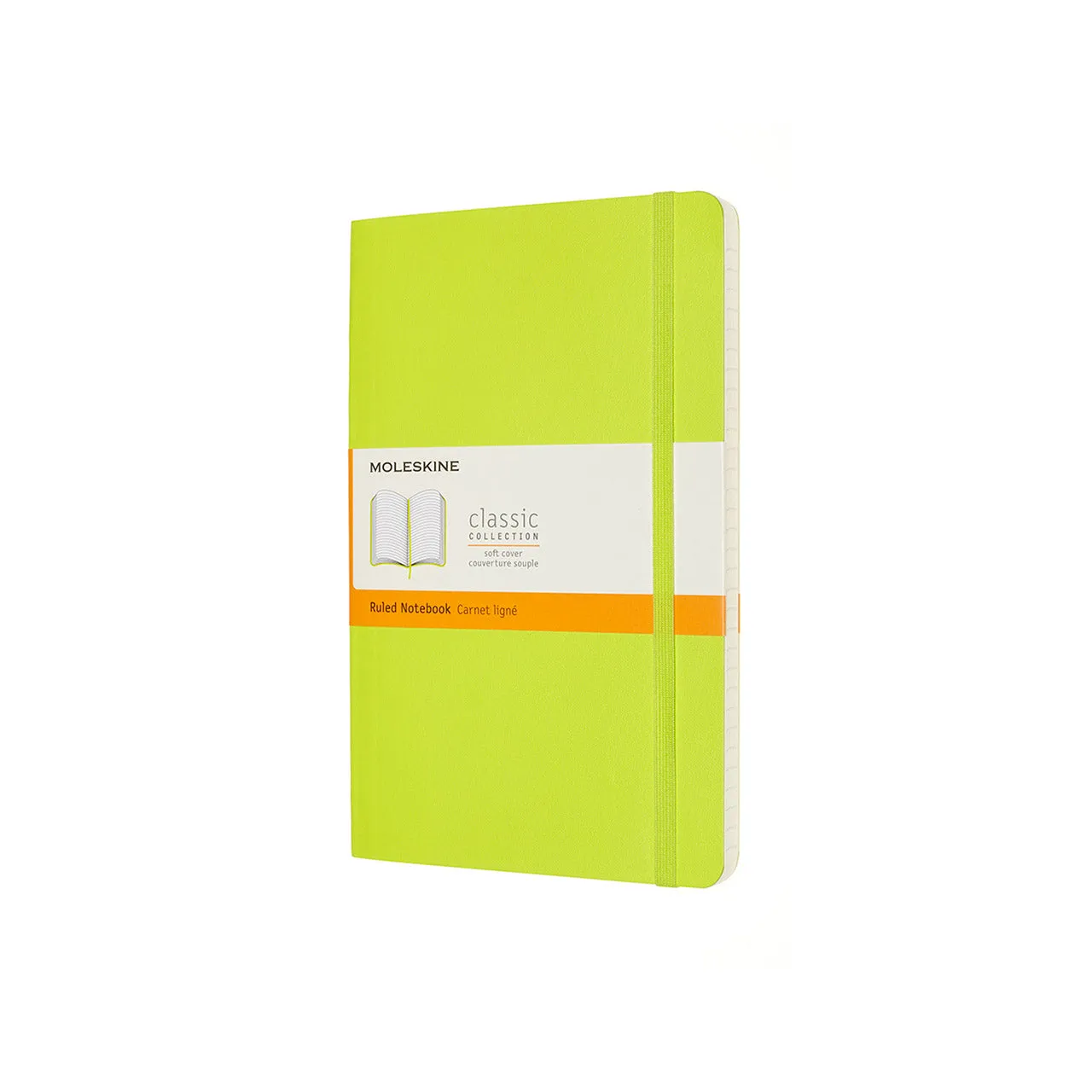 Classic Large Soft Cover Notebook Lemon Green