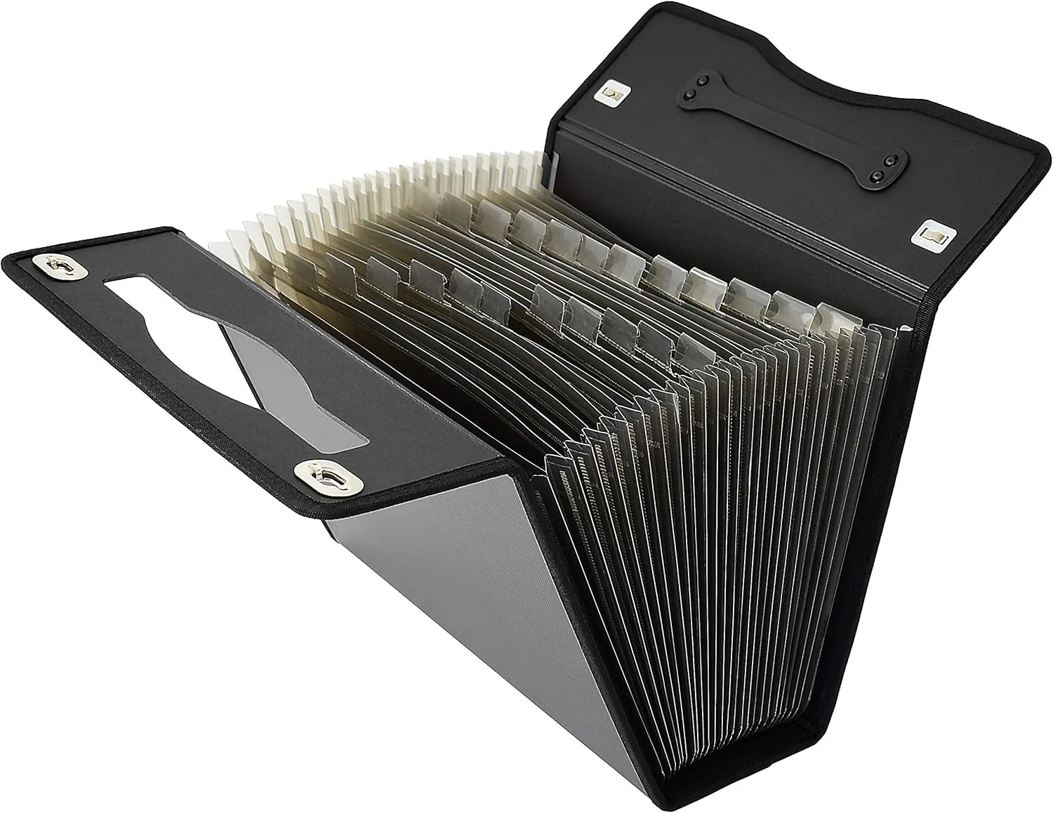 CNK Accordion File Folders with 24 Pockets Organizer for Document Paper Storage Folder Documents Expanding Binder Folio Pocket Receipt Filing Expandable Files Dividers Labels Letter Durable Handle