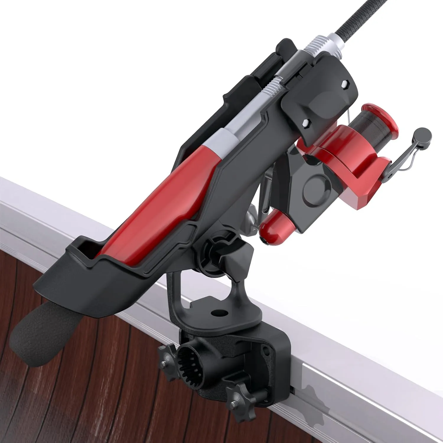 Combo Mount Fishing Rod Holders - 360 Degree Adjustable Boat Rod Rack