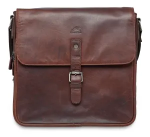 Compact Bag Worldwide tracking Buffalo Custom-built Collection Messenger Leather Mancini