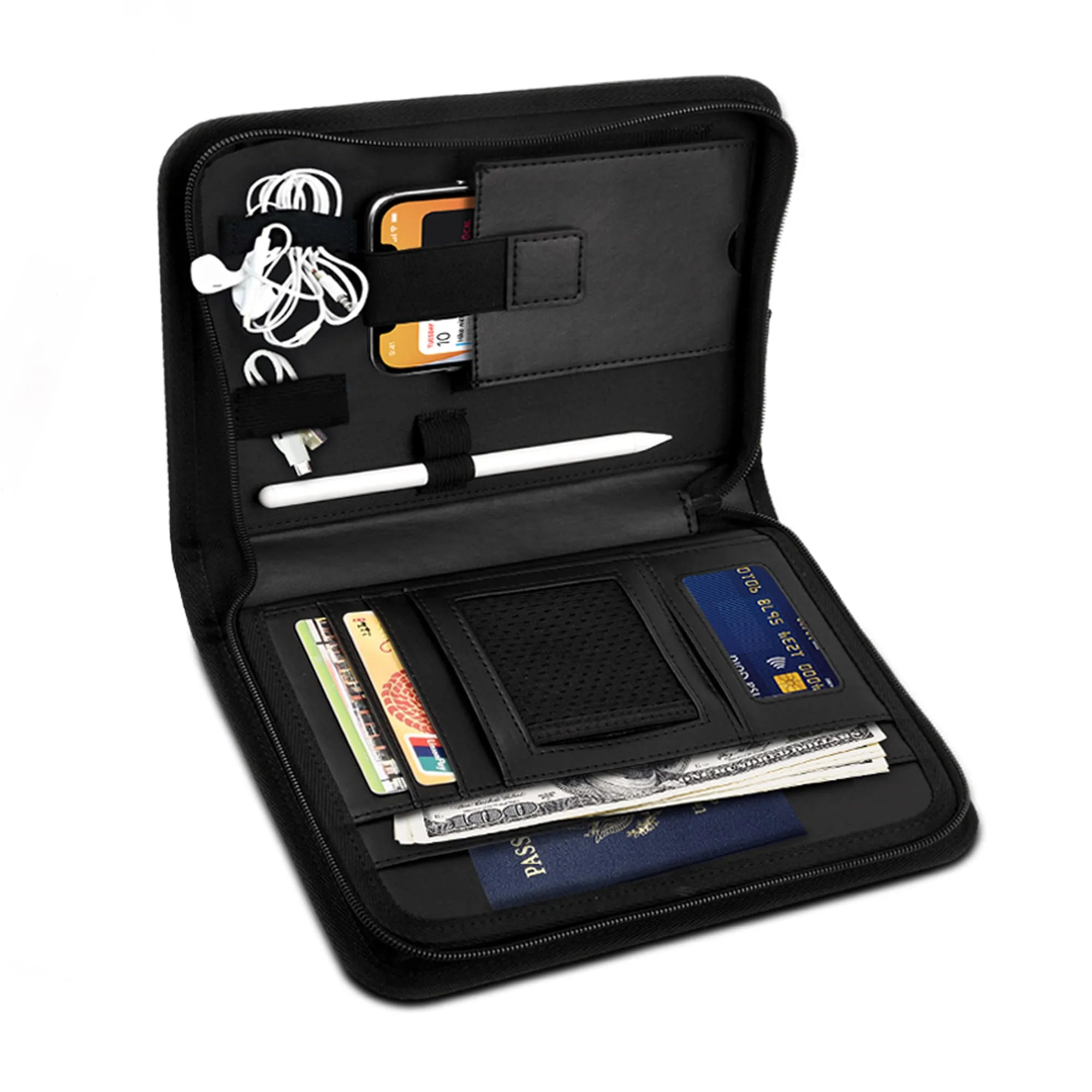 Cooper BizMate Pro Universal Travel Portfolio Organizer Case with A5 Notepad for 6-8" & 9-10.5" Tablets
