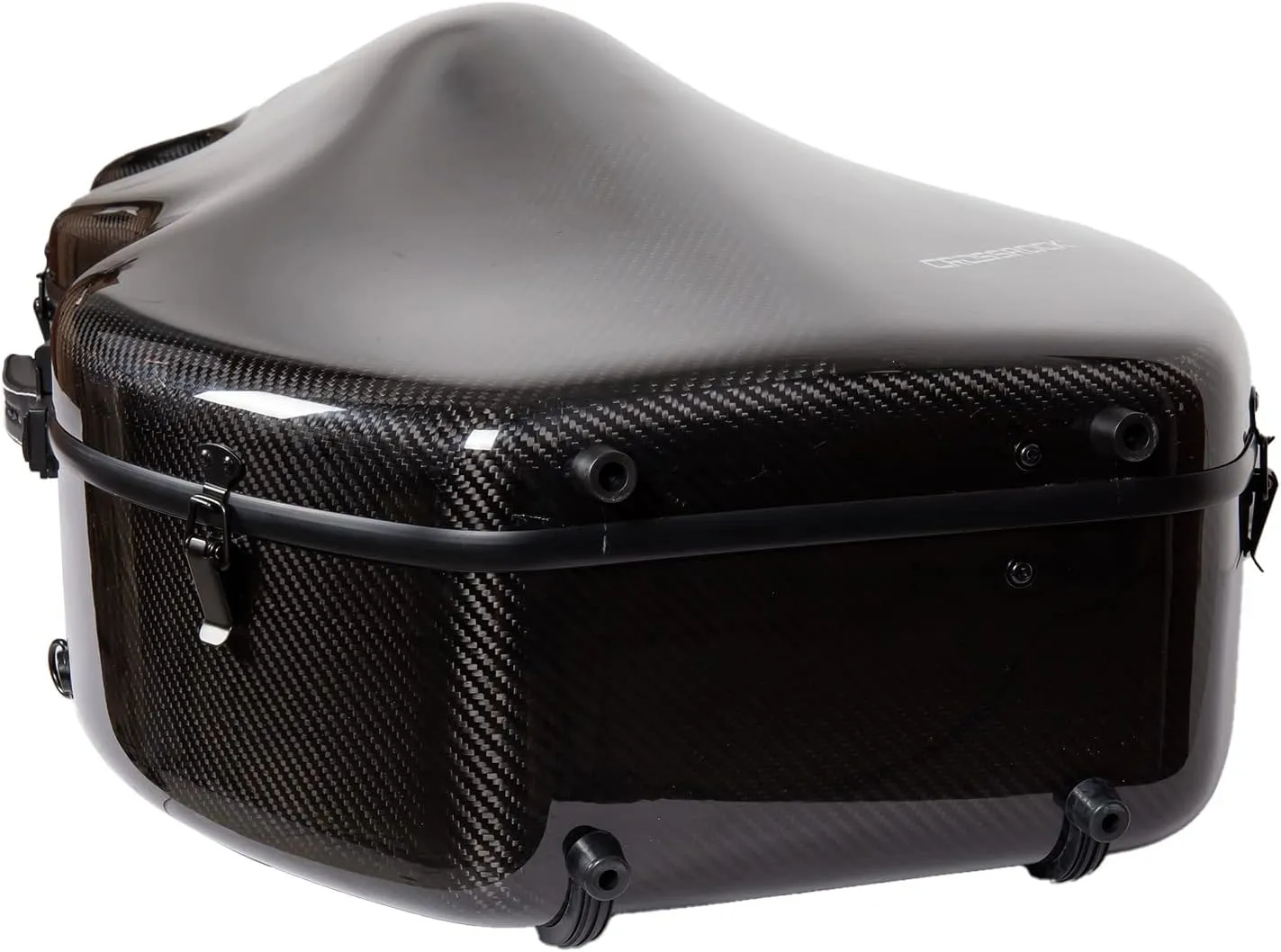 Crossrock Professional 3K Twill Carbon Fiber Cello Case | Fits 4/4 Full-Size Cello | 7lb Ultra-Light Travel-Ready Hardshell | Aerospace Weave Technology & Mirror Black Finish
