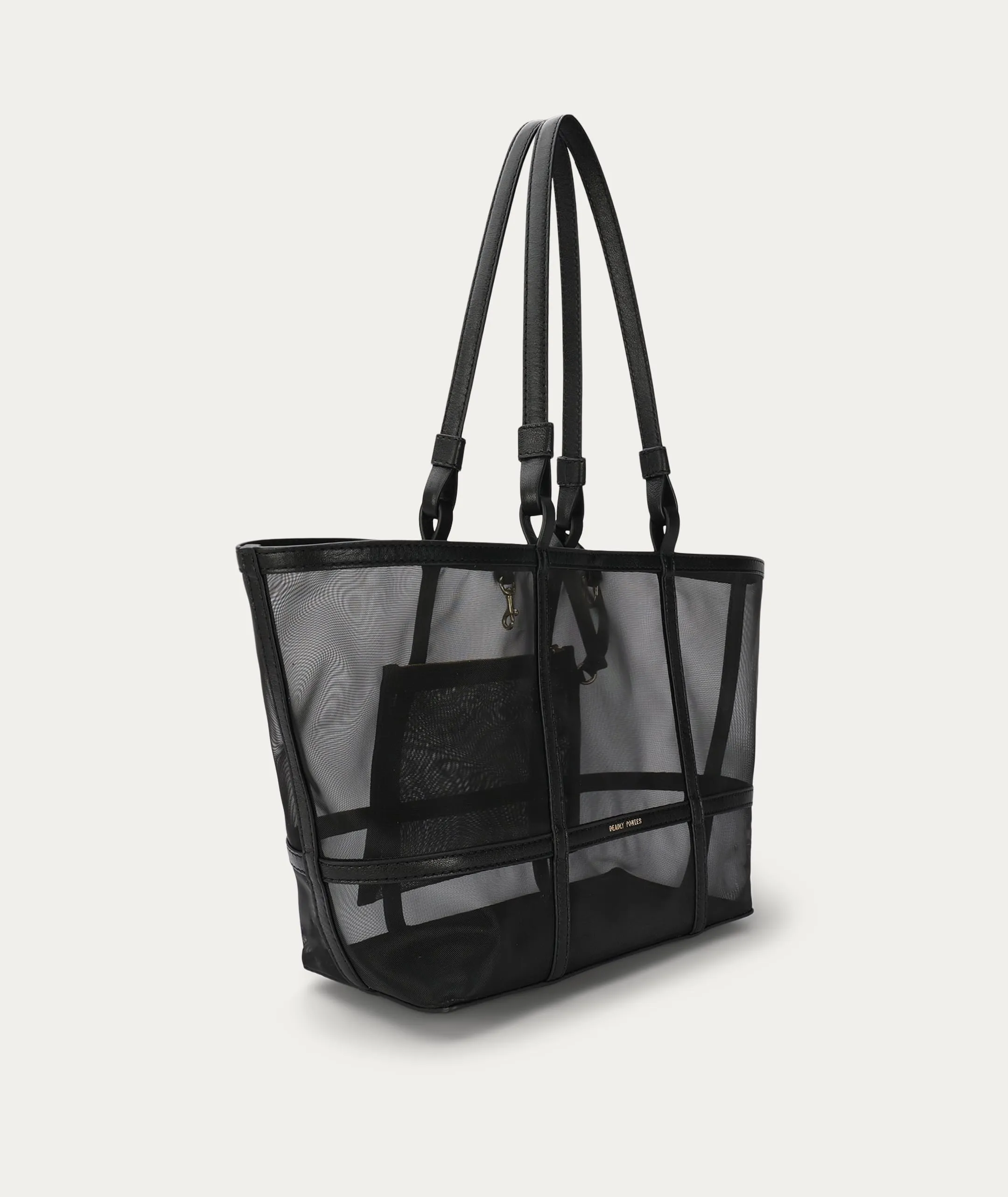 Deadly Ponies | Mr Bandit Tote - Black Mesh