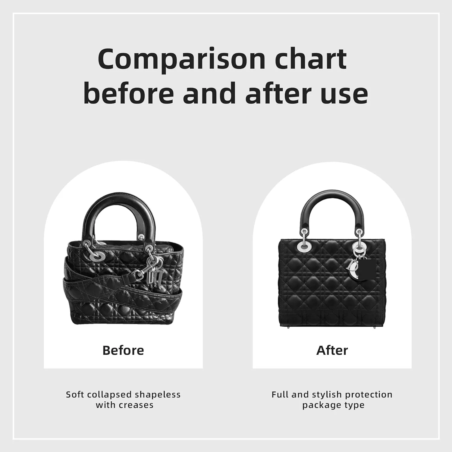 DGAZ Custom Purse Organizer insert For Lady-Dior Micro/Mini/S/M/L bags，Silky Smooth Bag Organizer，Luxury Handbag & Tote Shaper（Custom，custom）