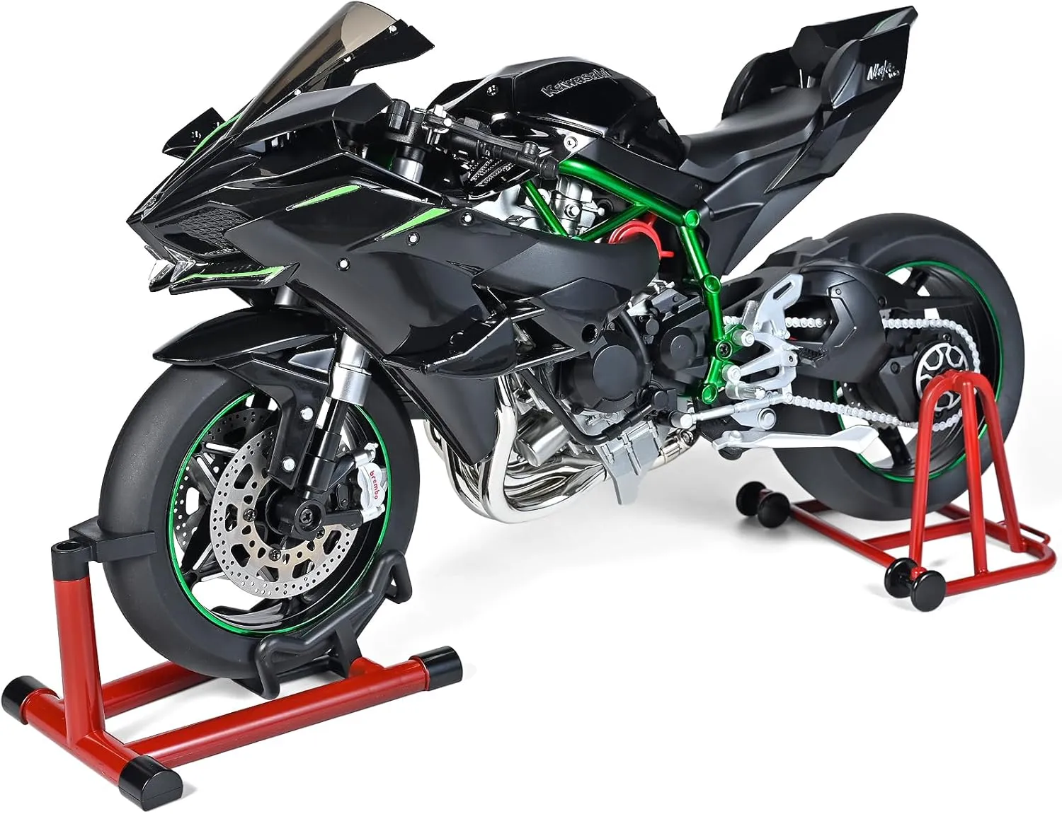 Die Cast Motorcycle 1:6 Scale for Kawasaki H2R Motorcycles Alloy Racing Motorcycle Model Power Toy Motorcycles Collection Kawasaki Model Motorcycles