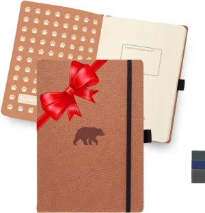 Dingbats* - Wildlife A4 Blank Notebook - Extra Large Hardcover PU Leather Journal - for Work, Travel - Pocket, Elastic Closure, Pen Holder, Bookmark