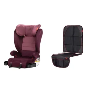 Diono Monterey 2XT Latch 2 in 1 Booster with Ultra Mat Complete Back Seat Protection, Side Impact Protection