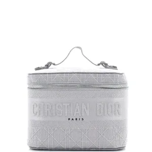 DiorTravel Vanity Case Cannage Embroidered Canvas