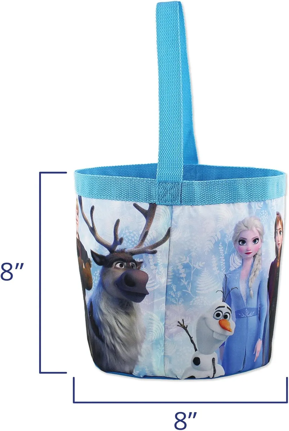 Disney Frozen 2 Elsa Anna Girls Collapsible Gift Basket Bucket Tote Bag