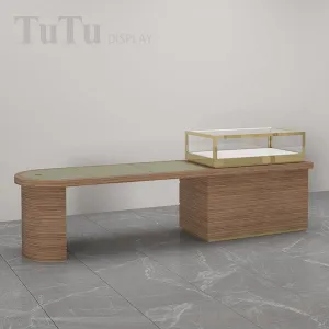 DM240 Jewellery Store Wooden Showcase with Table Display
