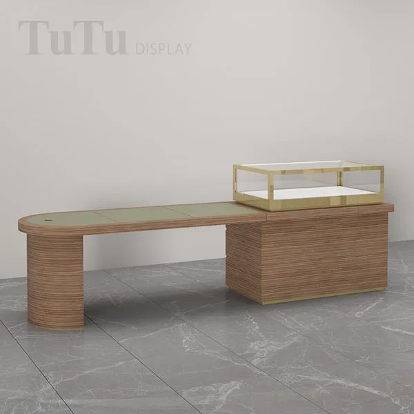DM240 Jewellery Store Wooden Showcase with Table Display