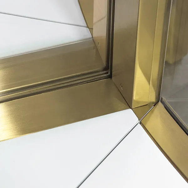 DM264 Curved Counter Display Case Set Metal Showcase