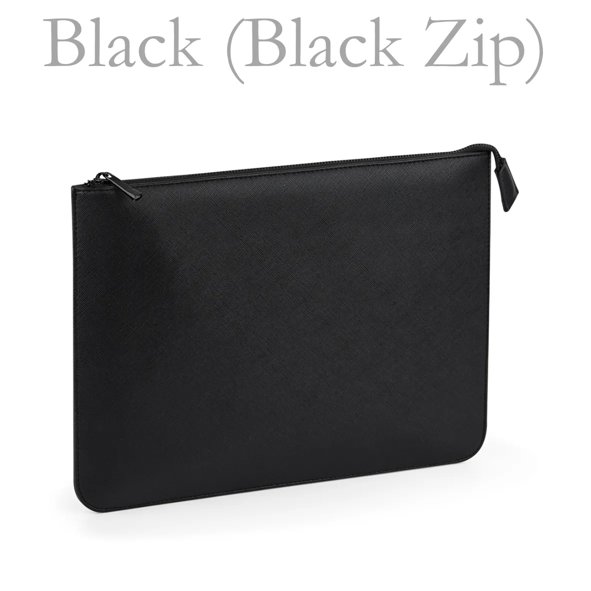 Document / Laptop Holder - Black (Black zip)