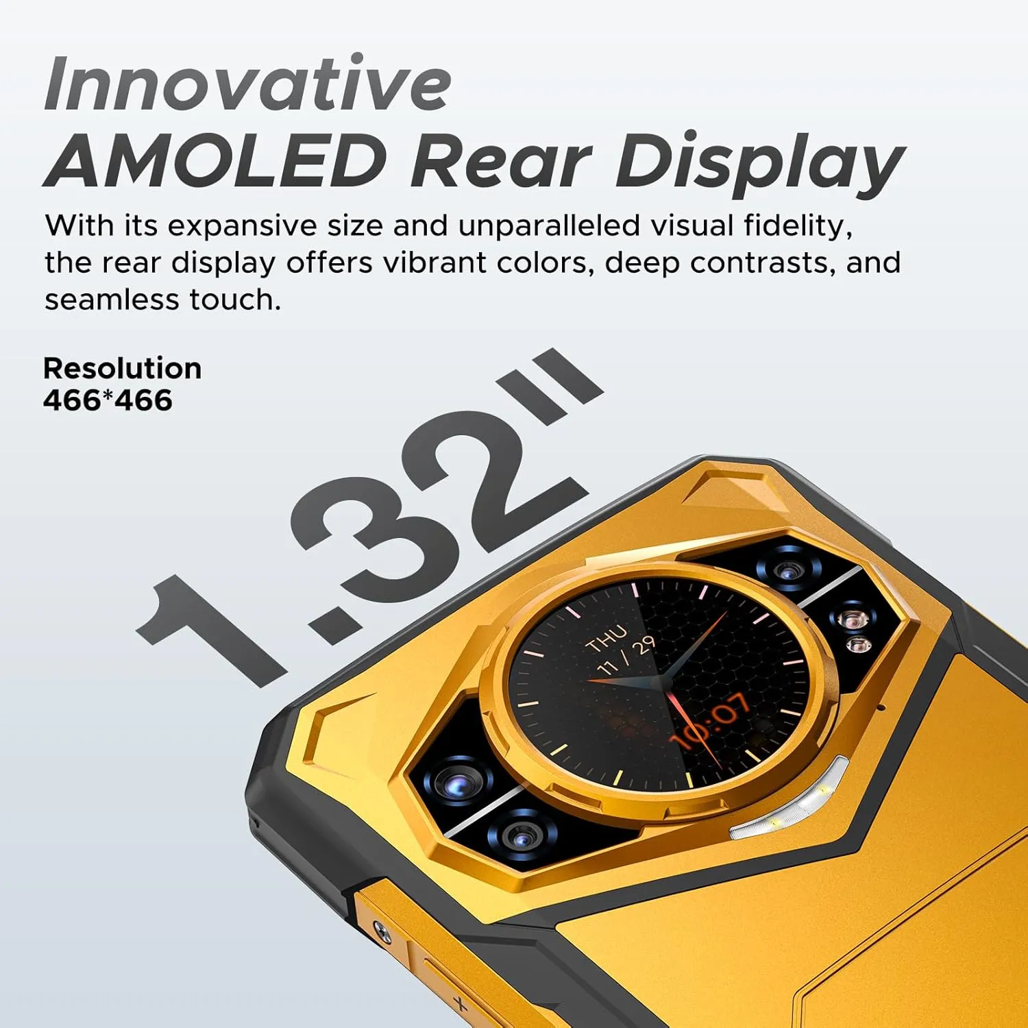 DOOGEE S200 X (2025) 5G Rugged Phone,32GB 512GB/TF 2TB, Android 14 Rugged Cell Phone with 1.32" Amoled Screen,10100mAh/33W,100MP 20MP 20MP Rugged Smartphone,6.72" FHD/120Hz,Waterproof Phone,NFC/OTG