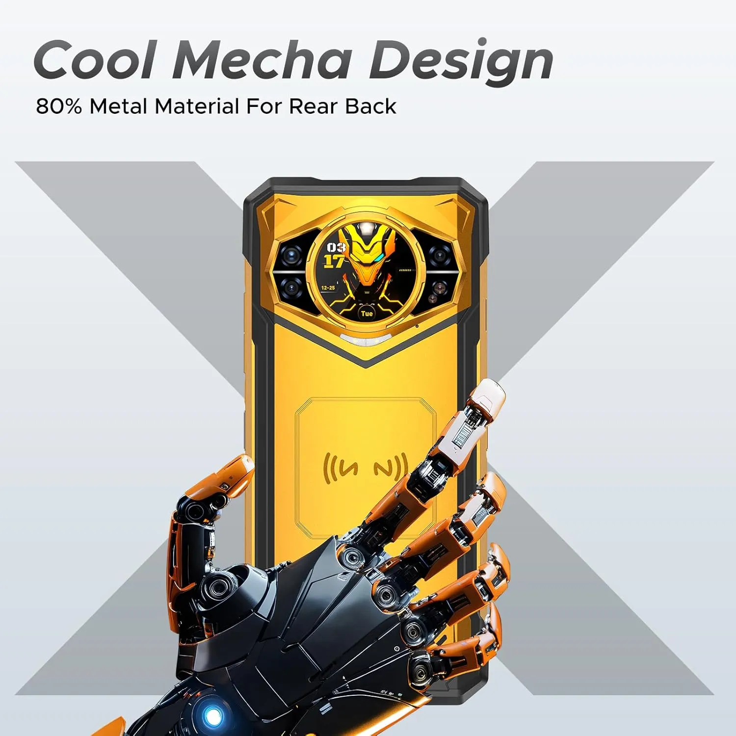 DOOGEE S200 X (2025) 5G Rugged Phone,32GB 512GB/TF 2TB, Android 14 Rugged Cell Phone with 1.32" Amoled Screen,10100mAh/33W,100MP 20MP 20MP Rugged Smartphone,6.72" FHD/120Hz,Waterproof Phone,NFC/OTG