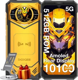 DOOGEE S200 X (2025) 5G Rugged Phone,32GB 512GB/TF 2TB, Android 14 Rugged Cell Phone with 1.32" Amoled Screen,10100mAh/33W,100MP 20MP 20MP Rugged Smartphone,6.72" FHD/120Hz,Waterproof Phone,NFC/OTG