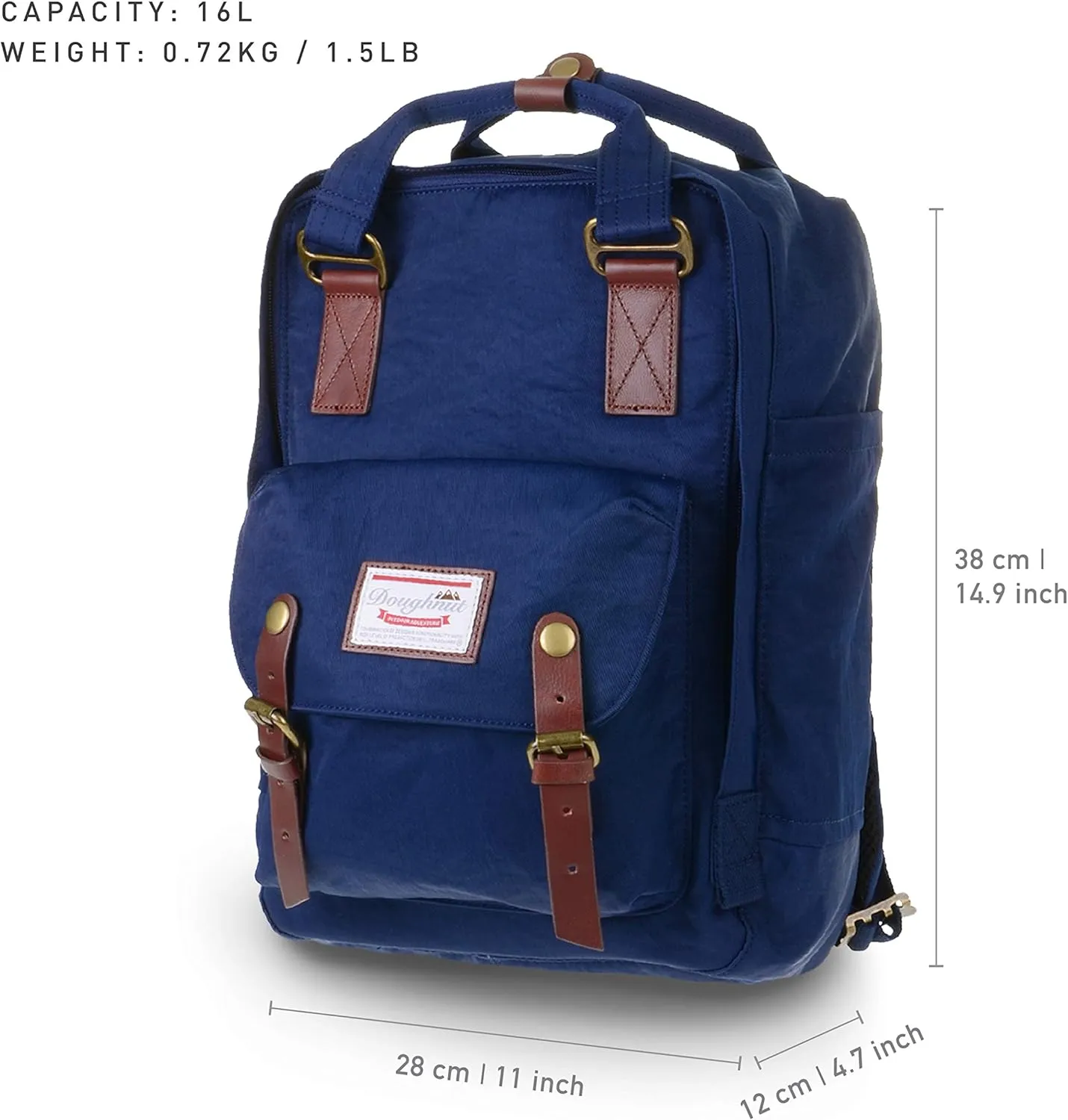 Doughnut Macaroon 16L Travel Backpack Ladies College Lightweight Casual Daypacks Bag Backpack