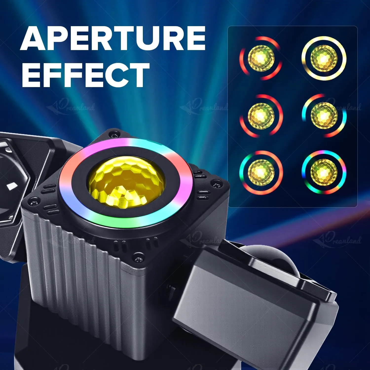 Dreamland Party Disco Light, Disco Ball Dj Light Sound Activated with Remote Control Stage Strobe for Parties KTV Christmas (Angel)