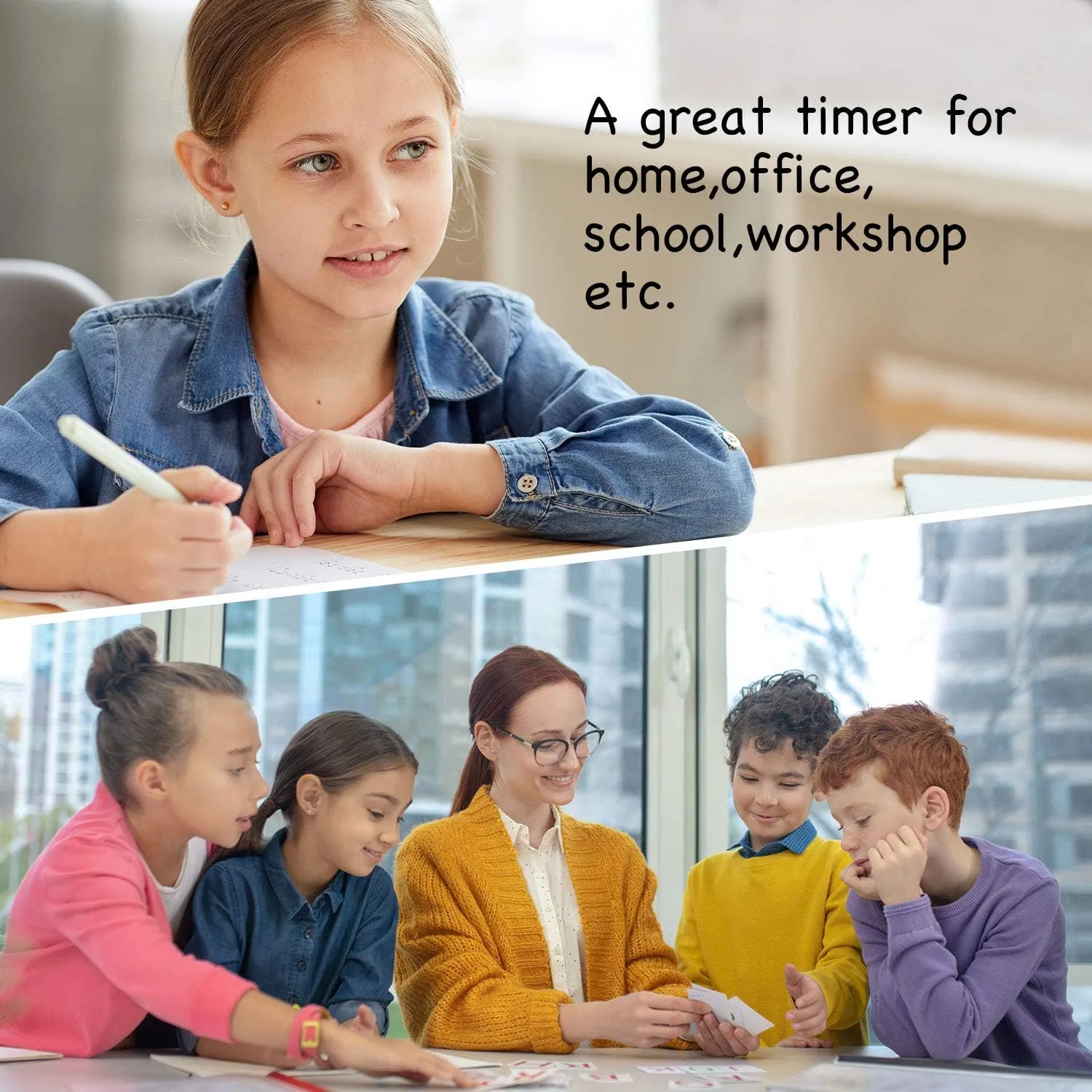 dretec pomodoro Timer, Productivity Timer, for Studying,exam, for Kids, Large Display, Large Button, Purple