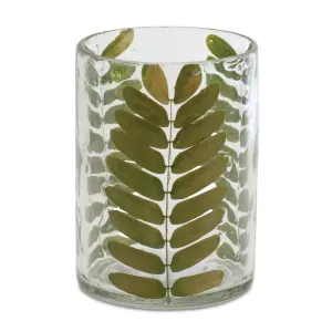 Dried Leaf Glass Candle Holder (Set of 3)