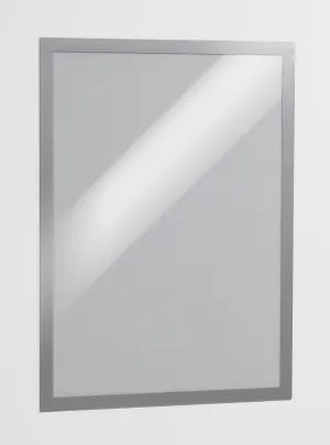 Durable Magaframe Self Adhesive A3 Silver 487323 (PK2)