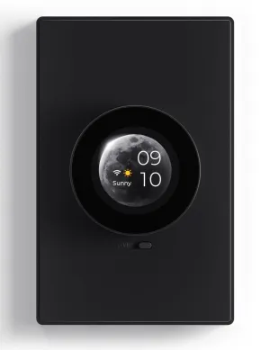 ELEGRP WiFi Smart Rotary Traic Dimmer with 1.8 inch TFT Display Screen, Single Pole, Needs Neutral Wire, 2.4GHz Wi-Fi, Compatible with Alexa and Google Home, No Hub Required, UL Listed, 1 Pack, Black