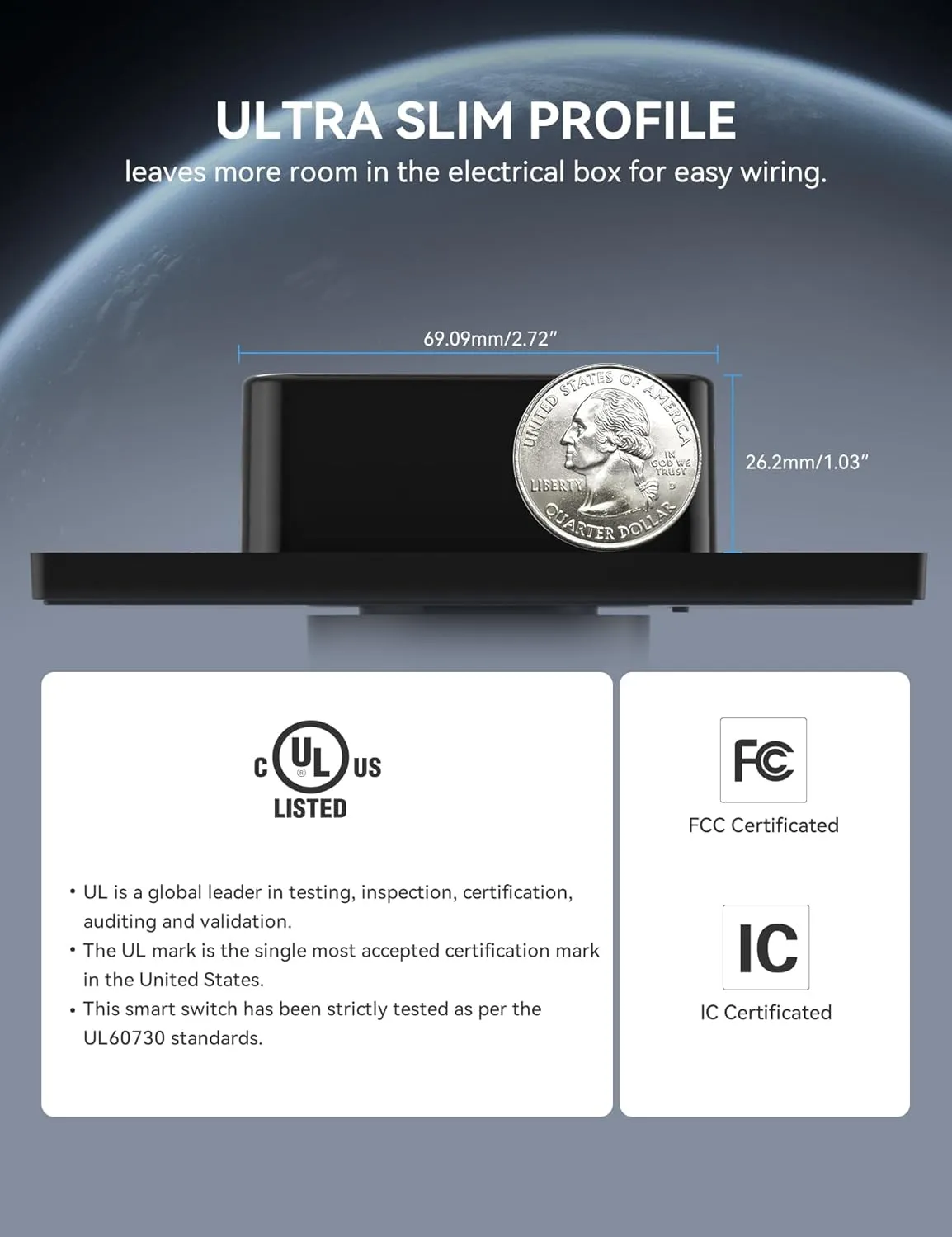 ELEGRP WiFi Smart Rotary Traic Dimmer with 1.8 inch TFT Display Screen, Single Pole, Needs Neutral Wire, 2.4GHz Wi-Fi, Compatible with Alexa and Google Home, No Hub Required, UL Listed, 1 Pack, Black